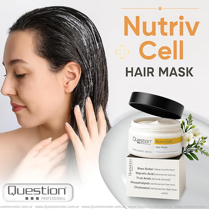 Deep Repair Hair Mask for Dry & Damaged Hair – Shea Butter & Plant-Based Stem Cells – Hydrating & Restorative Treatment – Sulfate-Free, Frizz Control – 11.16 fl oz