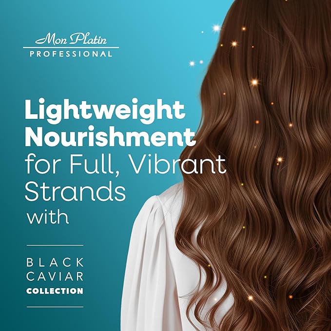 Mon Platin Professional Black Caviar Volumizing Hair Mask for Fine, Thin, and Fragile Hair - Enriched with Black Caviar, Deep Conditioning, SLS/Salt-Free, 500ml