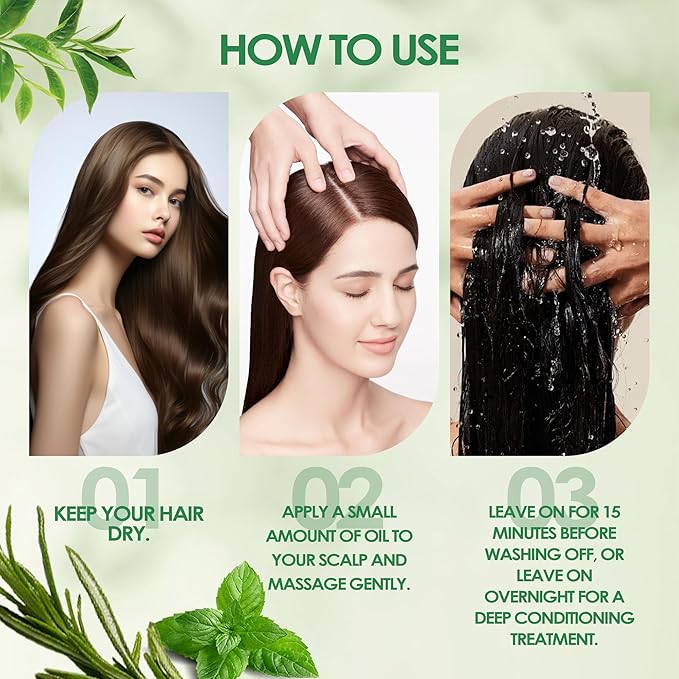 Hair Camp Oil for Hair Growth, with Black Seed Extract + Rosemary, Infused with Tea Tree Oil for Strengthening, Soothing, Moisturizing & Healthier Hair, 120ml (1)