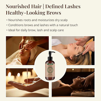 100% Pure Castor Oil – Cold-Pressed Carrier Oil for Skin, Hair, Scalp, Lashes, Brows & Nails – Rich, Thick Texture for Deep Moisture, 236ml (8 fl oz)