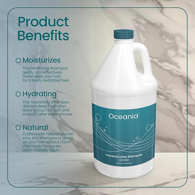 Wholesale Gallon Shampoo | Deep Cleansing & Moisturizing Coconut Lime Fragrance Shampoo, Perfect For Gyms, Hotels, Salons & Spas | 100% Vegan & Cruelty Free | Single Gallon Refill
