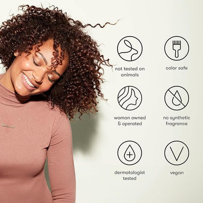 Vegan Leave-In Conditioner, for Deep Moisture, Detangling, Frizz Control, Weightless Shine, and All Hair Types + Textures, 8 fl oz