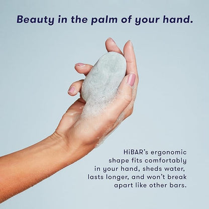 HiBAR - Moisturize Fragrance-Free Shampoo & Conditioner Set - For Dry, Frizzy Hair -Nourish & Hydrate -Coconut Oil & Vitamin B5 -Plastic, Soap, Paraben & Sulfate-Free -Color Safe & Vegan -2 Solid Bars
