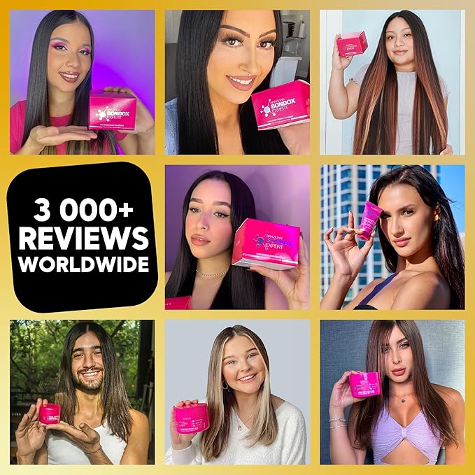 HAIR TREATMENT MASK FOR DAMAGED BRAZILIAN BONDOX 2.82 oz Thermal Activated Mask for Dry Frizzy Hair | Formaldehyde Free Cruelty Free | Results for up to 1-3 months | Almond Oil