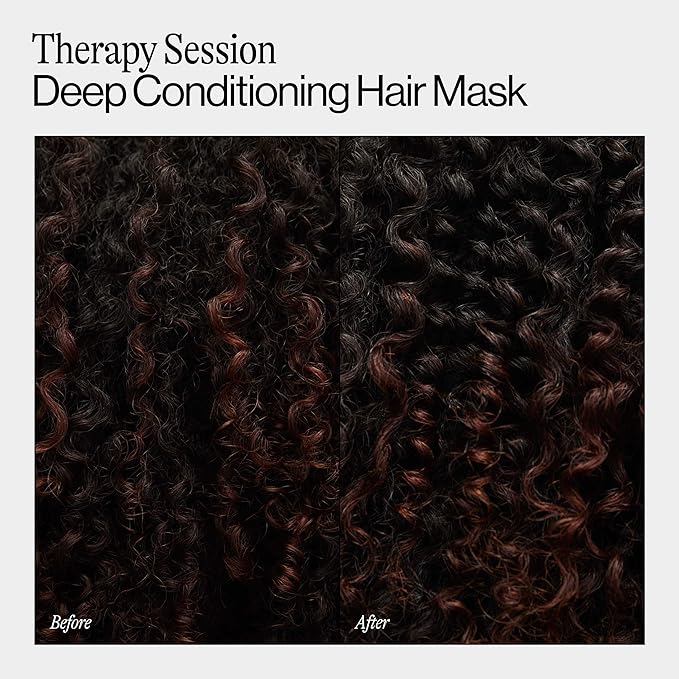 Eva NYC Therapy Session Hair Mask, Deep Conditioning Hair Mask Infused with Argan Oil and Plant Protein, 16.9 fl oz