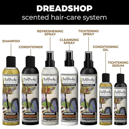 Dollylocks Conditioning Oil - Plant-Based & Residue-Free Moisturizing Scalp & Dreadlock Oil, pH Balanced, Vegan (Dreadshop Scent, 4oz)
