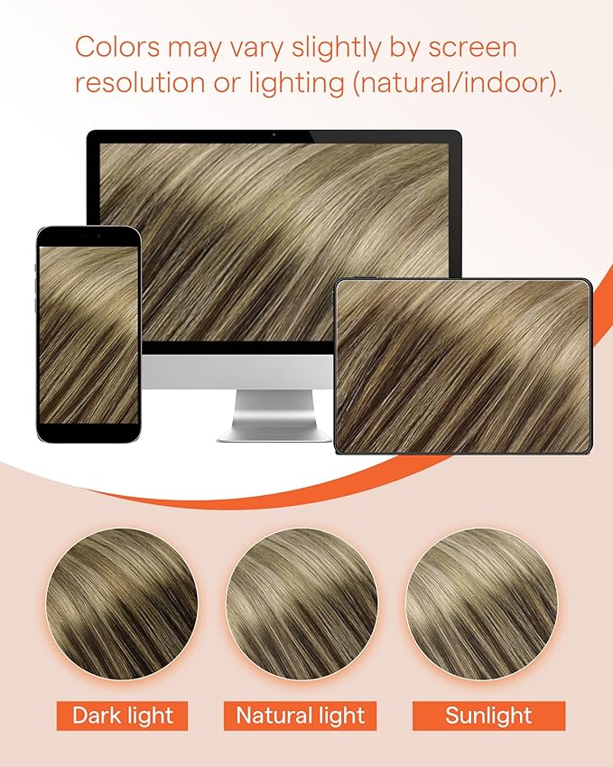 Sunny Hair Micro Link Hair Extensions Human Hair 24inch Micro Beads Extensions Brown Ombre Golden Brown Mix Blonde Microlink Fit Any Occasion Fusion Natural Look 50g