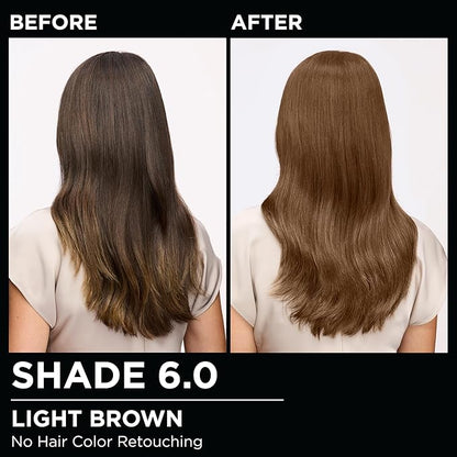 Garnier Hair Color Olia Ammonia-Free Brilliant Color Oil-Rich Permanent Hair Dye, 6.0 Light Brown, 1 Count (Packaging May Vary)