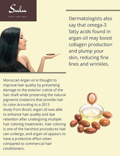 4 OUNCES Pure Certified Organic Cold Pressed Unrefined Extra Virgin Moroccan Argan Oil