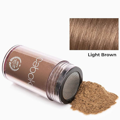 Caboki Hair Loss Concealer. Makes Thin Hair Look 10X Fuller Instantly. Eliminates Bald Spot and Thinning Hair (30G, 90-Day Supply). Light Brown