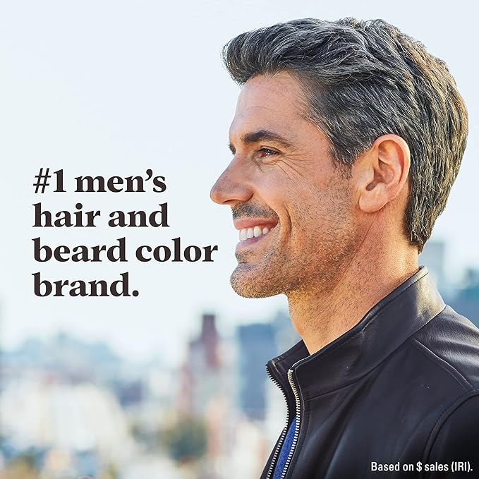 Just For Men Touch of Gray, Gray Hair Coloring Kit for Men with Comb Applicator for Easy Application, Great for a Salt and Pepper Look - Light Brown, T-25, Pack of 3 (Packaging May Vary)