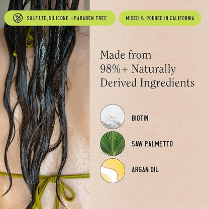 California Naturals Re:GRO Shampoo and Conditioner Set, Anti-Thinning & Hair Growth Support, All Hair Types, Vegan, Natural, Cruelty Free, Silicone, Paraben & Sulfate Free for Women & Men, 20 oz