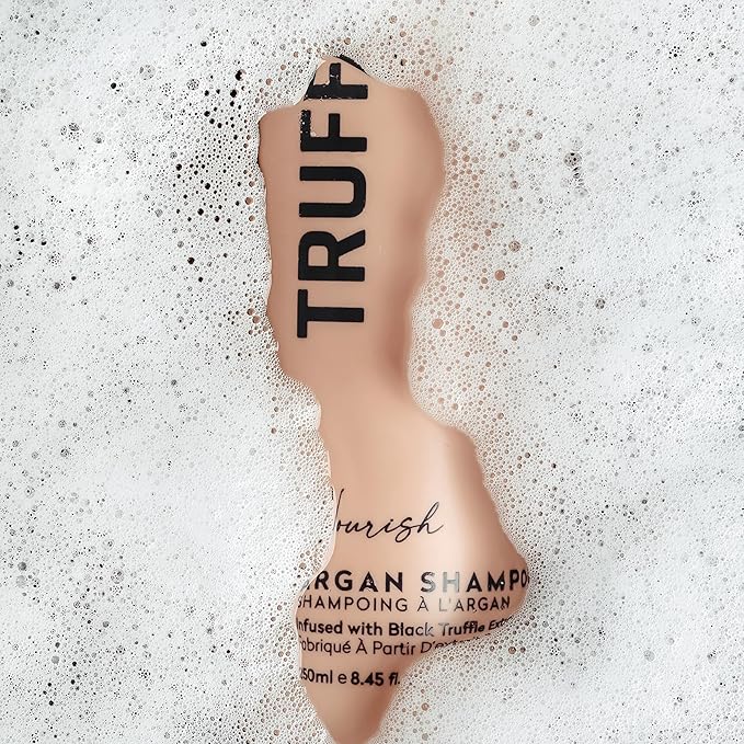 | Nourish Collection Argan Shampoo, Infused with Black Truffle Extract, Replenishing Shampoo, Deeply Hydrates, Nourishes & Soothes Hair and Scalp, Paraben Free, Sulfate Free, 8.45 Fl Oz
