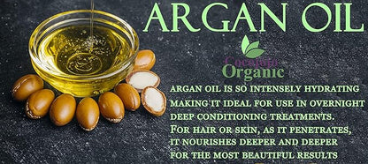 cocojojo Pure Deodorized Argan Oil - All Natural - Moroccan Argan Oil - Filtered to Reduce Smell - Perfect for Skin, Face, Hair, Nails - Reduced Scent - (1 Gallon)