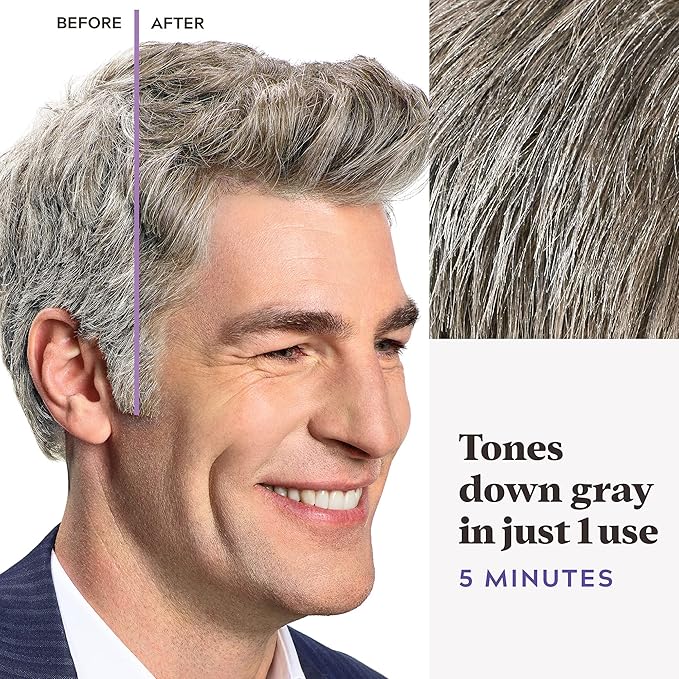 Just For Men Touch of Gray, Gray Hair Coloring Kit for Men with Comb Applicator for Easy Application, Great for a Salt and Pepper Look - Light Brown, T-25, Pack of 3 (Packaging May Vary)