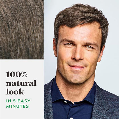 Just For Men Shampoo-In Color (Formerly Original Formula), Mens Hair Color with Keratin and Vitamin E for Stronger Hair - Medium Brown, H-35, Pack of 1