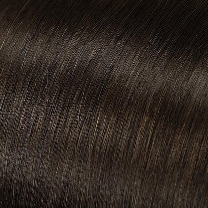 Lacer Hair Ultra Seamless Clip in Hair Extensions Natural Black 14inch Real hair Extensions Invisible Clip in Human Hair 130g 7PCS 18 Clips Natural Human Hair