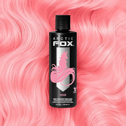 ARCTIC FOX Vegan and Cruelty-Free Semi-Permanent Hair Color Dye (8 Fl Oz, FROSE)
