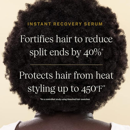 JVN Instant Recovery Serum, Leave-In Anti Frizz Hair Serum, Repairs Hair & Protects Against Heat Damage, Smoothing Serum for All Hair Types (3.4 Fl Oz)