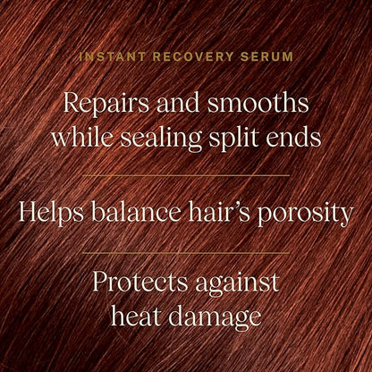 JVN Instant Recovery Serum, Leave-In Anti Frizz Hair Serum, Repairs Hair & Protects Against Heat Damage, Smoothing Serum for All Hair Types (3.4 Fl Oz)