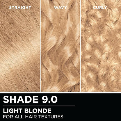 Garnier Hair Color Olia Ammonia-Free Brilliant Color Oil-Rich Permanent Hair Dye, 9.0 Light Blonde, 2 Count (Packaging May Vary)