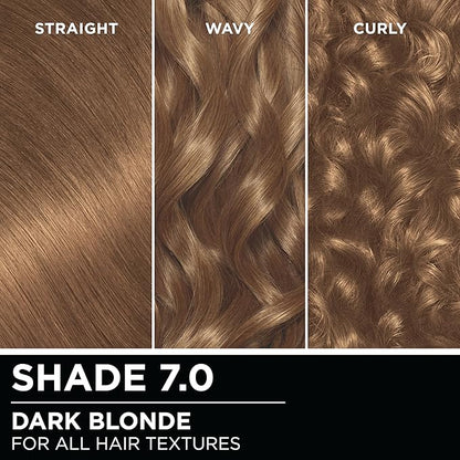 Garnier Hair Color Olia Ammonia-Free Brilliant Color Oil-Rich Permanent Hair Dye, 7.0 Dark Blonde, 2 Count (Packaging May Vary)