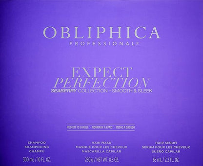 Obliphica Expect Perfection Sleek & Smooth Seaberry Collection - Unleash the Power of Effortlessly Sleek and Smooth Hair, Radiating with Health, Elegance, and Unmatched Brilliance.