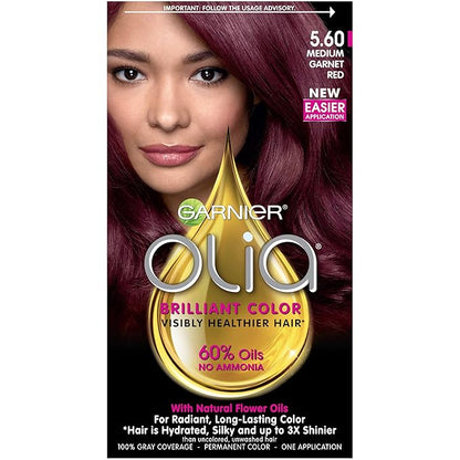 Garnier Olia Ammonia Free Hair Color [5.60] Medium Garnet Red 1 ea