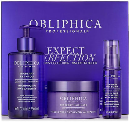 Obliphica Expect Perfection Sleek & Smooth Seaberry Collection - Unleash the Power of Effortlessly Sleek and Smooth Hair, Radiating with Health, Elegance, and Unmatched Brilliance.