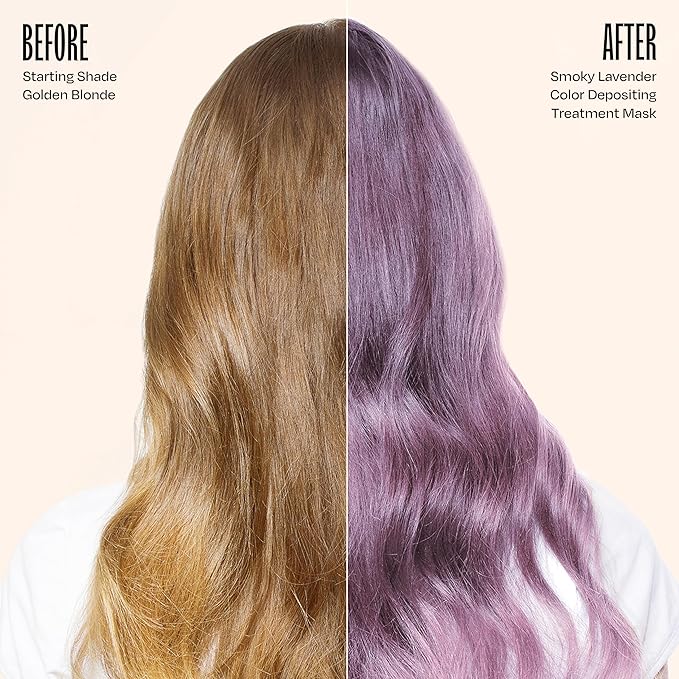 Overtone Color Depositing Semi-Permanent Hair Dye Conditioner - 8 oz For Natural & Color-Treated Hair, Moisturizing Shea Butter & Coconut Oil - Vegan & Cruelty-Free, Smoky Purple is now Smoky Lavender