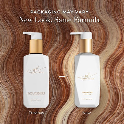 Goldie Locks Travel Size Shampoo & Full-Size Leave-In Conditioner Set - Sulfate-Free, Paraben-Free - Hydration, Frizz Control & Shine - Color & Extension Safe - Protein-Free - 3.4 fl oz + 5.1 fl oz