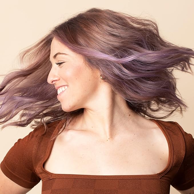 Overtone Daily Color Depositing Conditioner: 8oz Temporary Coloring Conditioner w/Shea Butter & Coconut Oil, Refresh Color & Prevent Fading, Vegan & Cruelty-Free, Pastel Purple is Lilac Lotus
