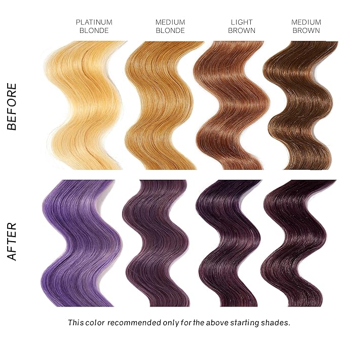Overtone Daily Color Depositing Conditioner for All Hair: 8oz Temporary Coloring Conditioner with Shea Butter & Coconut Oil, Refresh Color & Prevent Fading, Vegan & Cruelty-Free, Vibrant Purple