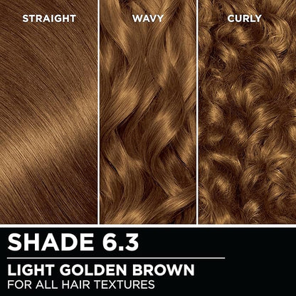 Garnier Hair Color Olia Ammonia-Free Brilliant Color Oil-Rich Permanent Hair Dye, 6.3 Light Golden Brown, 1 Count (Packaging May Vary)